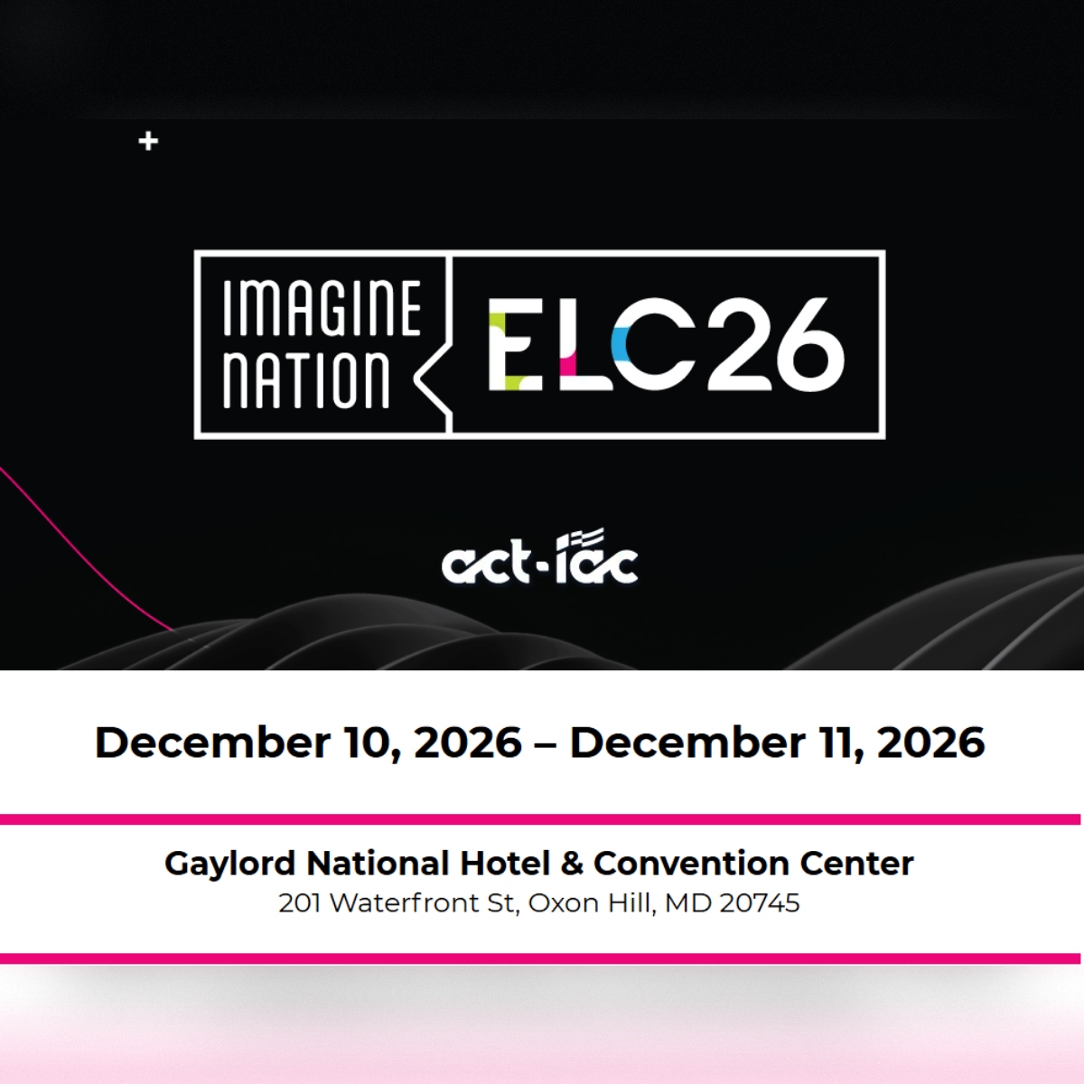 ACT-IAC: Imagine Nation ELC26