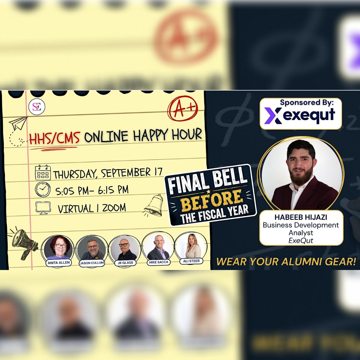Shelley's Events: HHS & CMS Online Happy Hour -Sponsored by ExeQut